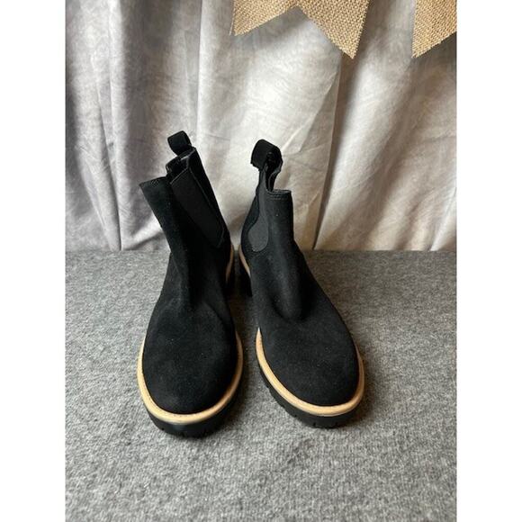 Blondo Womens Mayes Black Suede Ankle Boots Shoes 9 Medium (B,M) BHFO 4255 - Picture 4 of 9